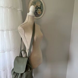 Authentic Vintage Coach Sonoma Backpack Crossbody Bag in Rare Sea Green, #4911